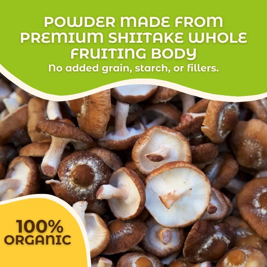 Shiitake Mushroom Whole Fruiting Body Powder