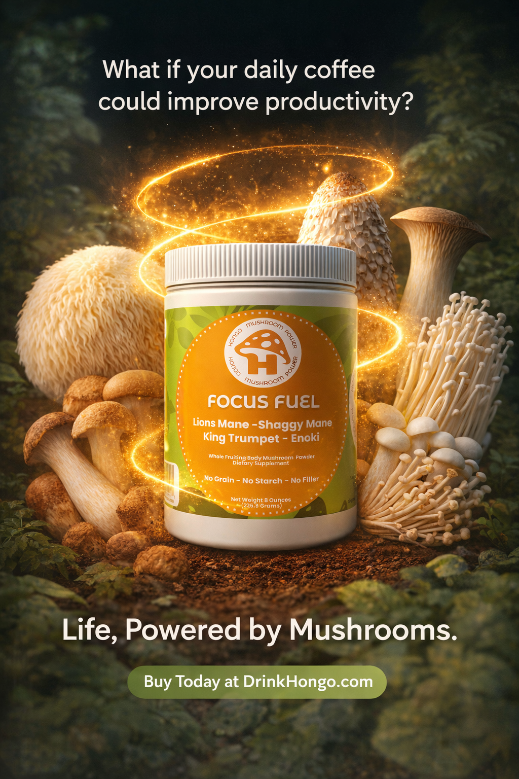 Shiitake Mushroom Whole Fruiting Body Powder