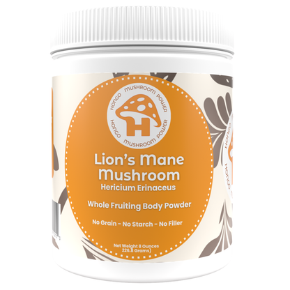 Hongo Lion's Mane whole fruiting body mushroom powder