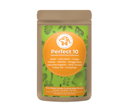 Hongo Perfect 10 mushroom blend powder with 10 functional mushrooms — additional view