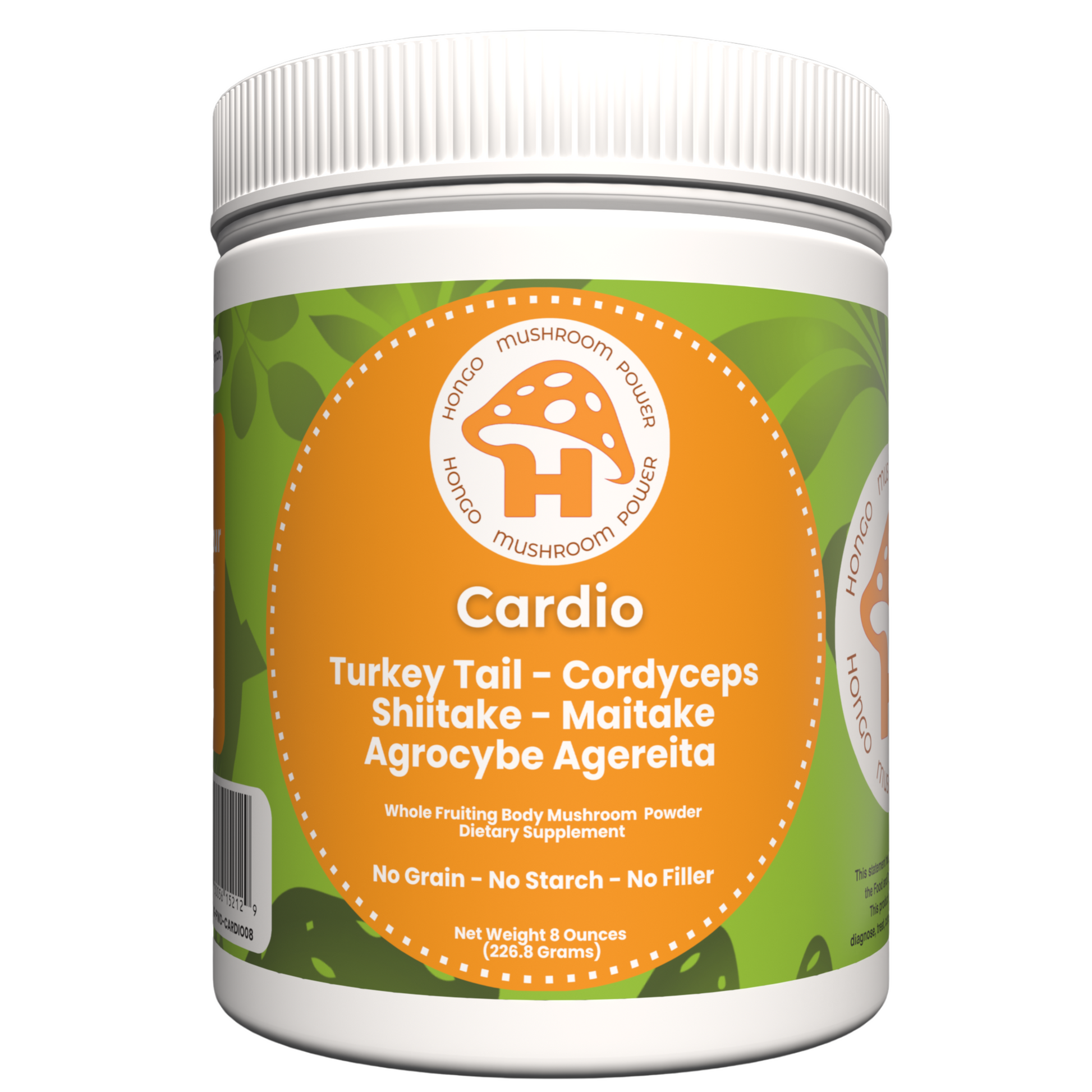 Hongo Cardio mushroom blend powder for heart vitality and cardiovascular support