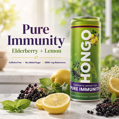 Hongo Pure Immunity Elderberry Lemon Tea lifestyle image
