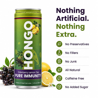 Hongo Pure Immunity nothing artificial nothing extra product graphic