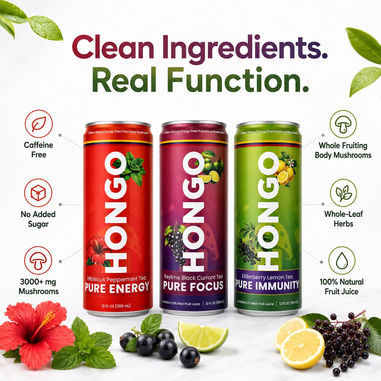 Clean Ingredients. Real Function.