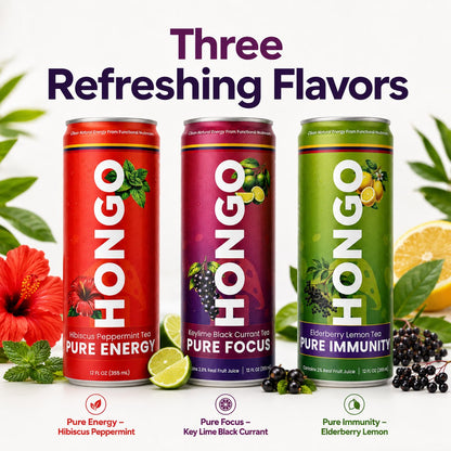 Three Refreshing Flavors - Pure Energy, Pure Focus, Pure Immunity