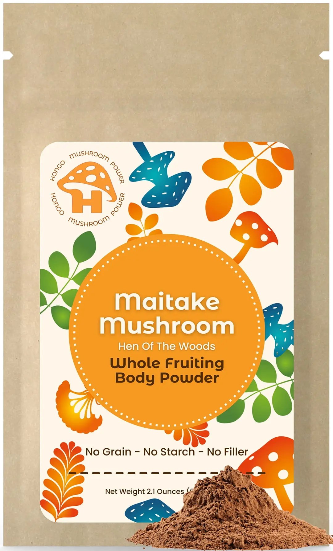 Maitake Mushroom Whole Fruiting Body Powder