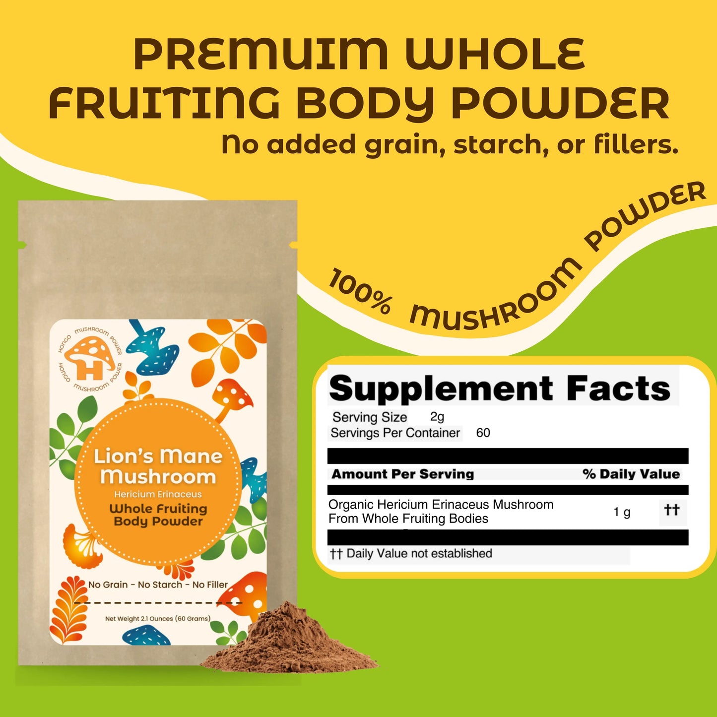 Lion's Mane Mushroom Powder