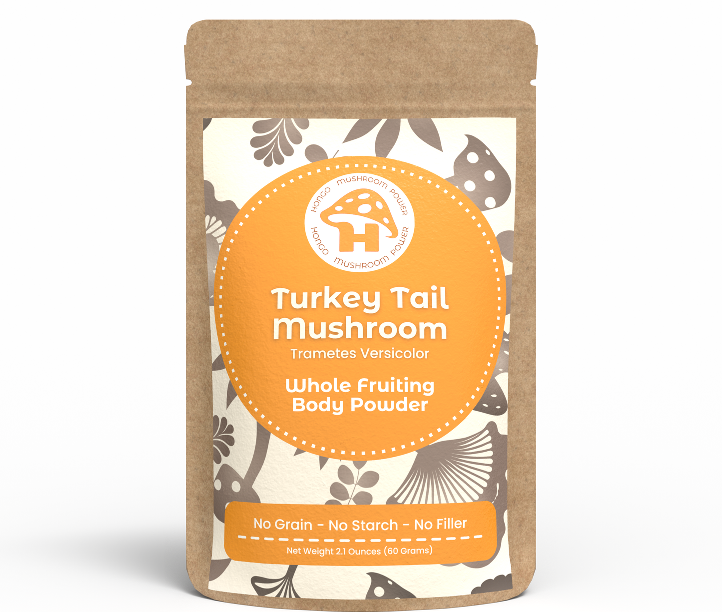 Turkey Tail Whole Fruiting Body Mushroom Powder