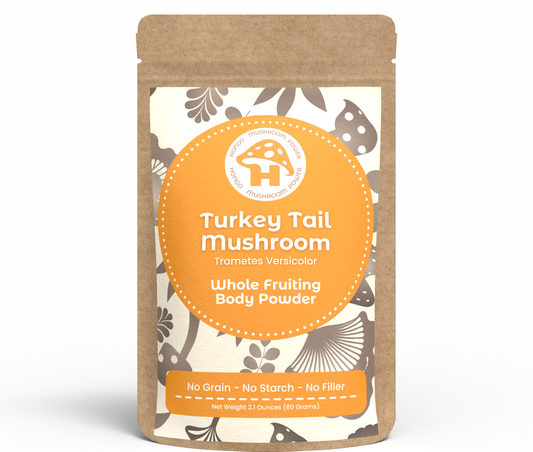 Turkey Tail Whole Fruiting Body Mushroom Powder